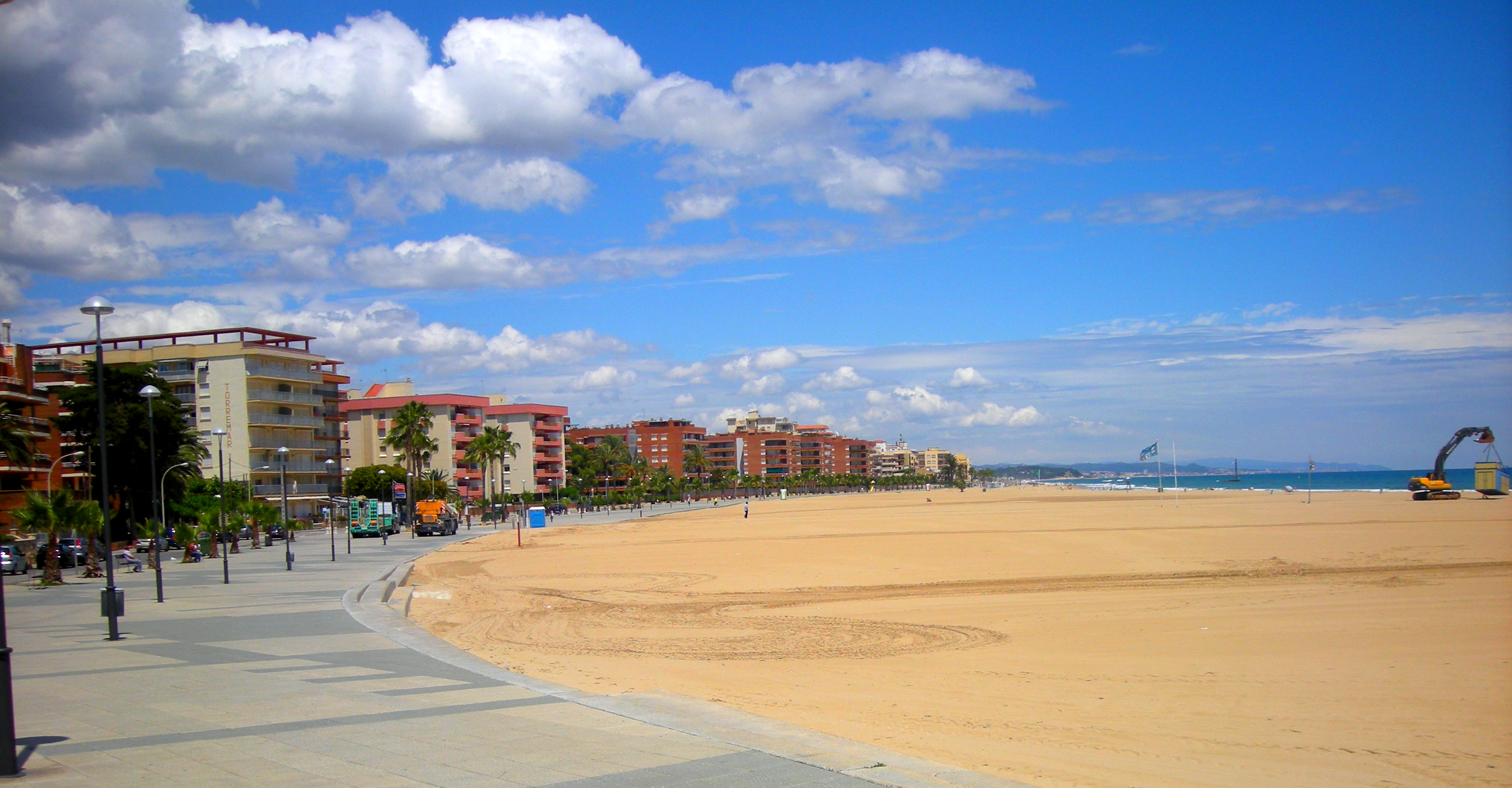Panorámica de Torredembarra y su playa, Tarragona